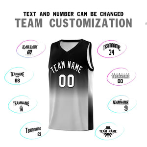 Custom Black Gray Gradient Fashion Sets Sports Uniform Basketball Jersey