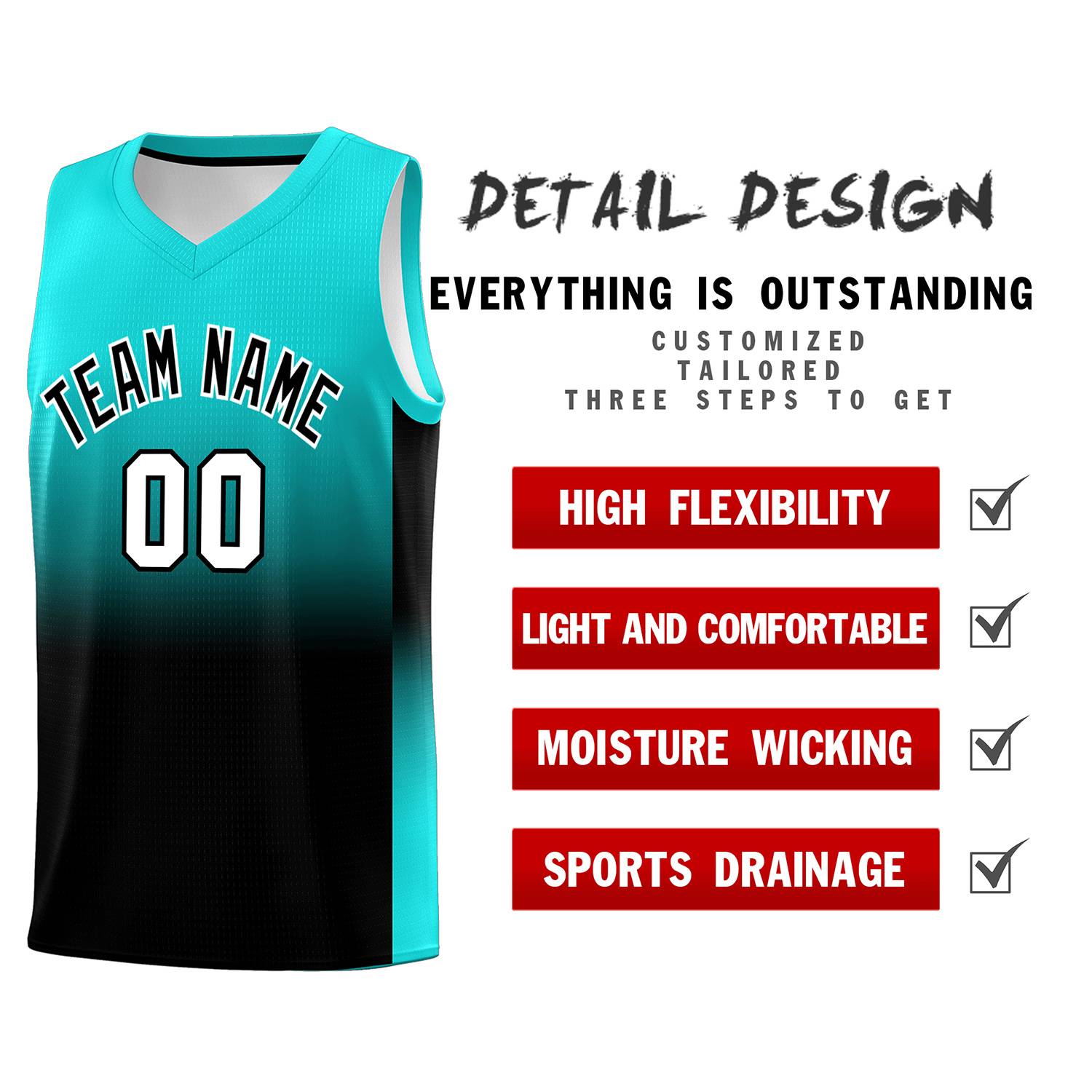 Custom Bright Green Black Gradient Fashion Sets Sports Uniform Basketball Jersey