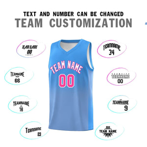 Custom Powder Blue Light Blue Gradient Fashion Sets Sports Uniform Basketball Jersey