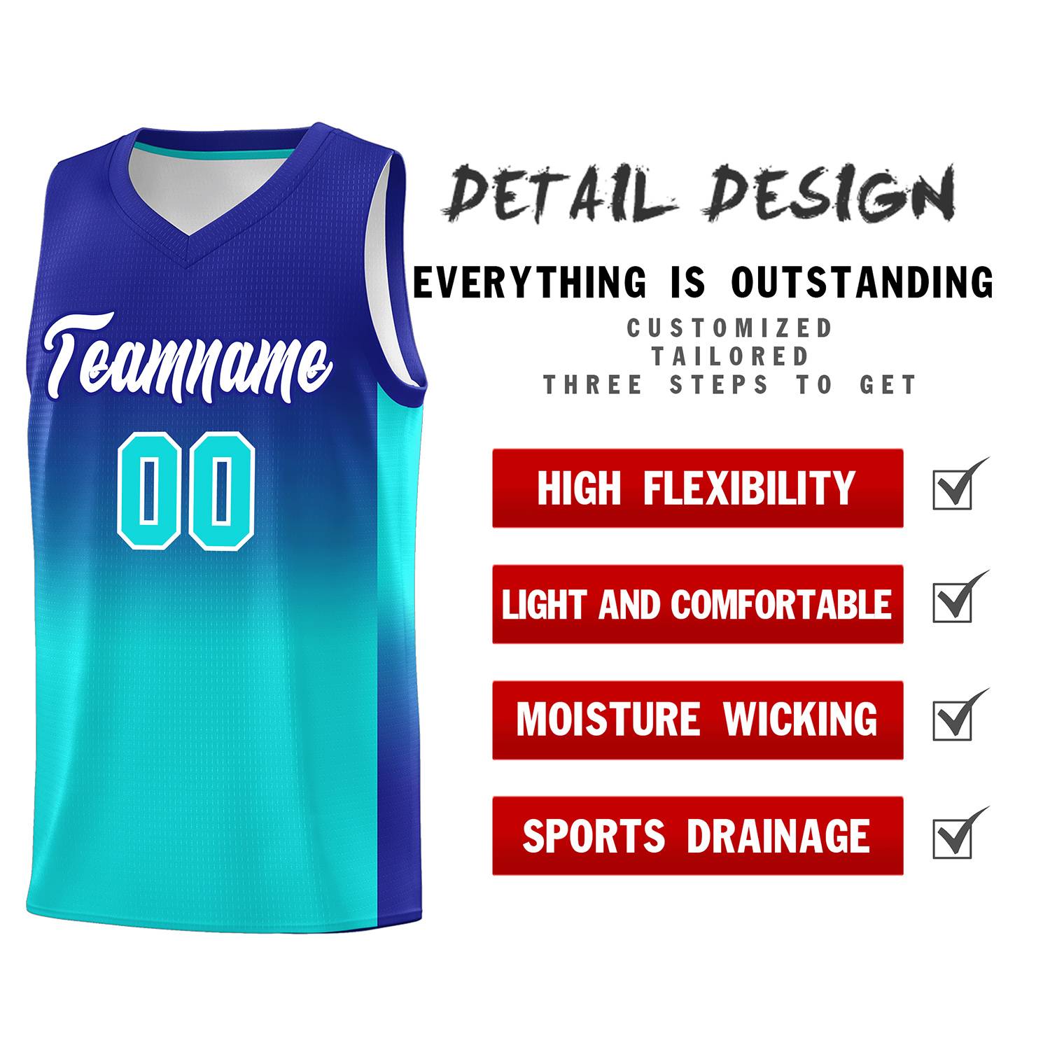 Custom Royal Bright Green Gradient Fashion Sets Sports Uniform Basketball Jersey