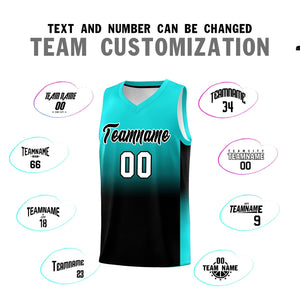 Custom Bright Green Black Gradient Fashion Sets Sports Uniform Basketball Jersey