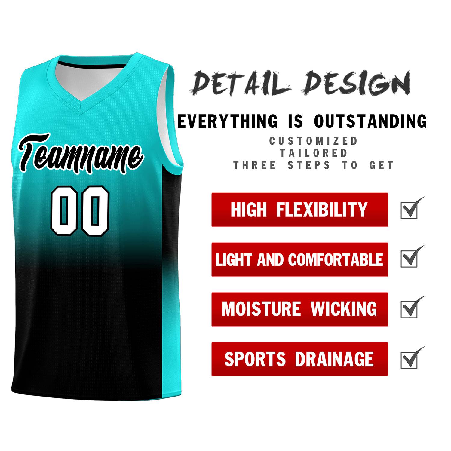 Custom Bright Green Black Gradient Fashion Sets Sports Uniform Basketball Jersey