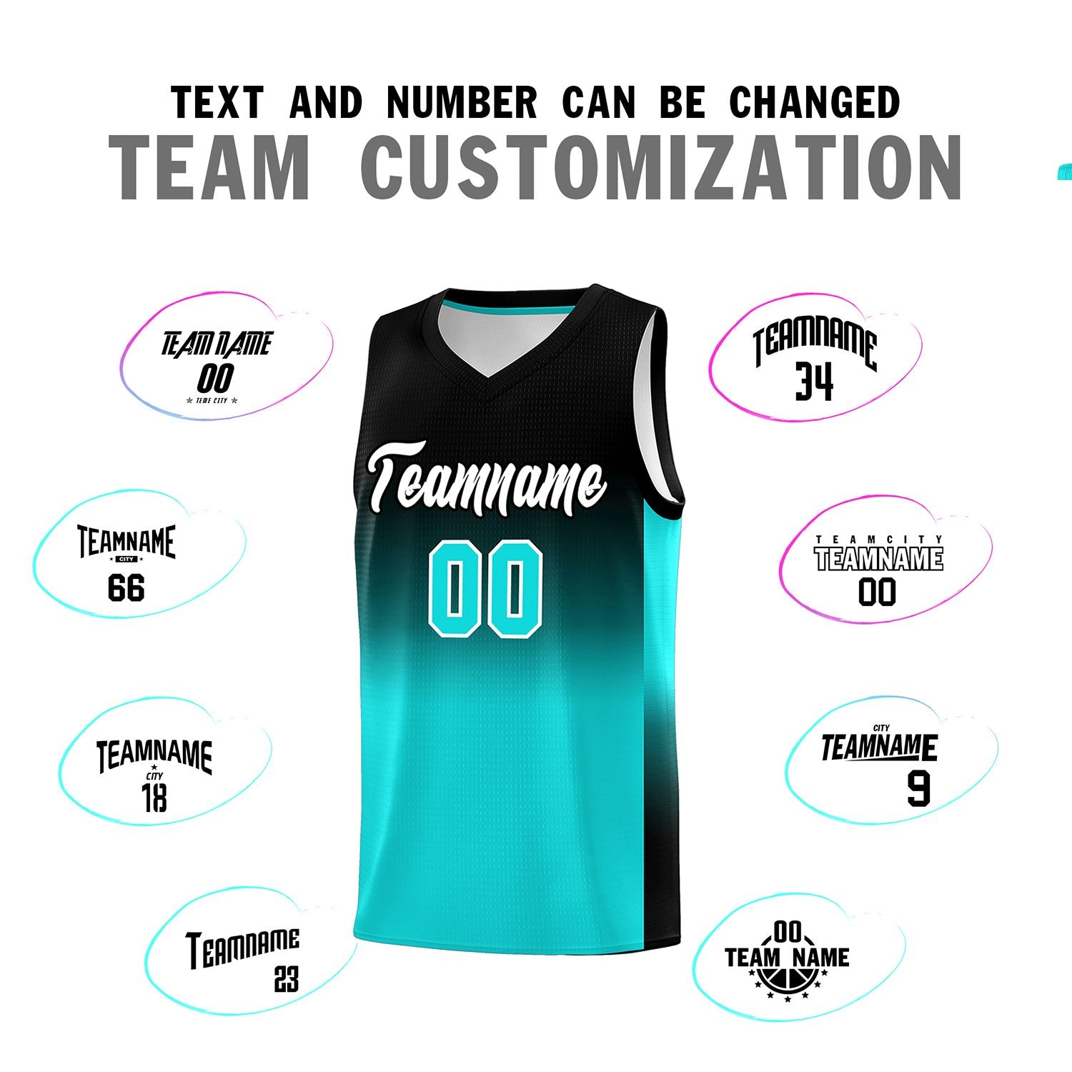 Custom Black Bright Green Gradient Fashion Sets Sports Uniform Basketball Jersey