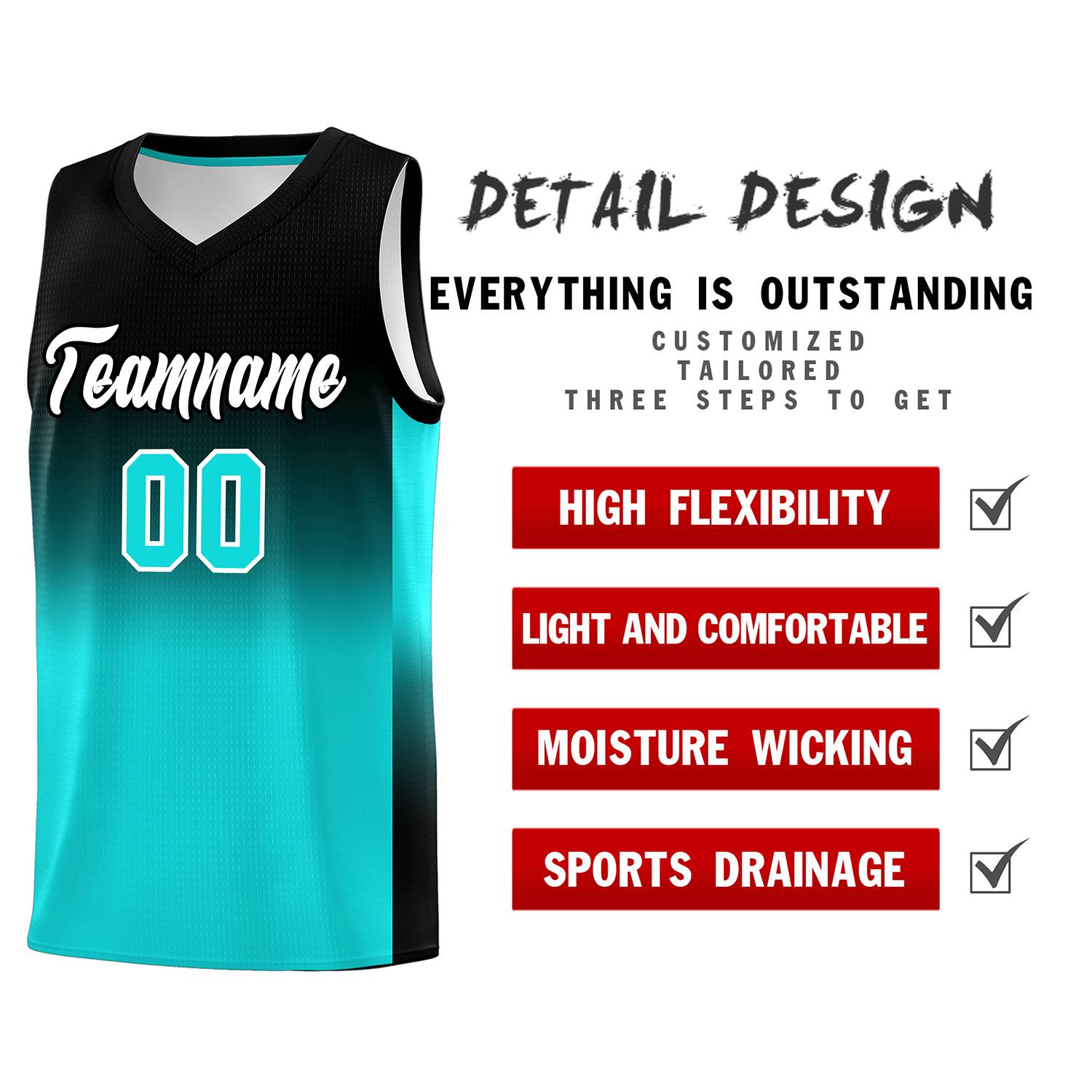 Custom Black Bright Green Gradient Fashion Sets Sports Uniform Basketball Jersey