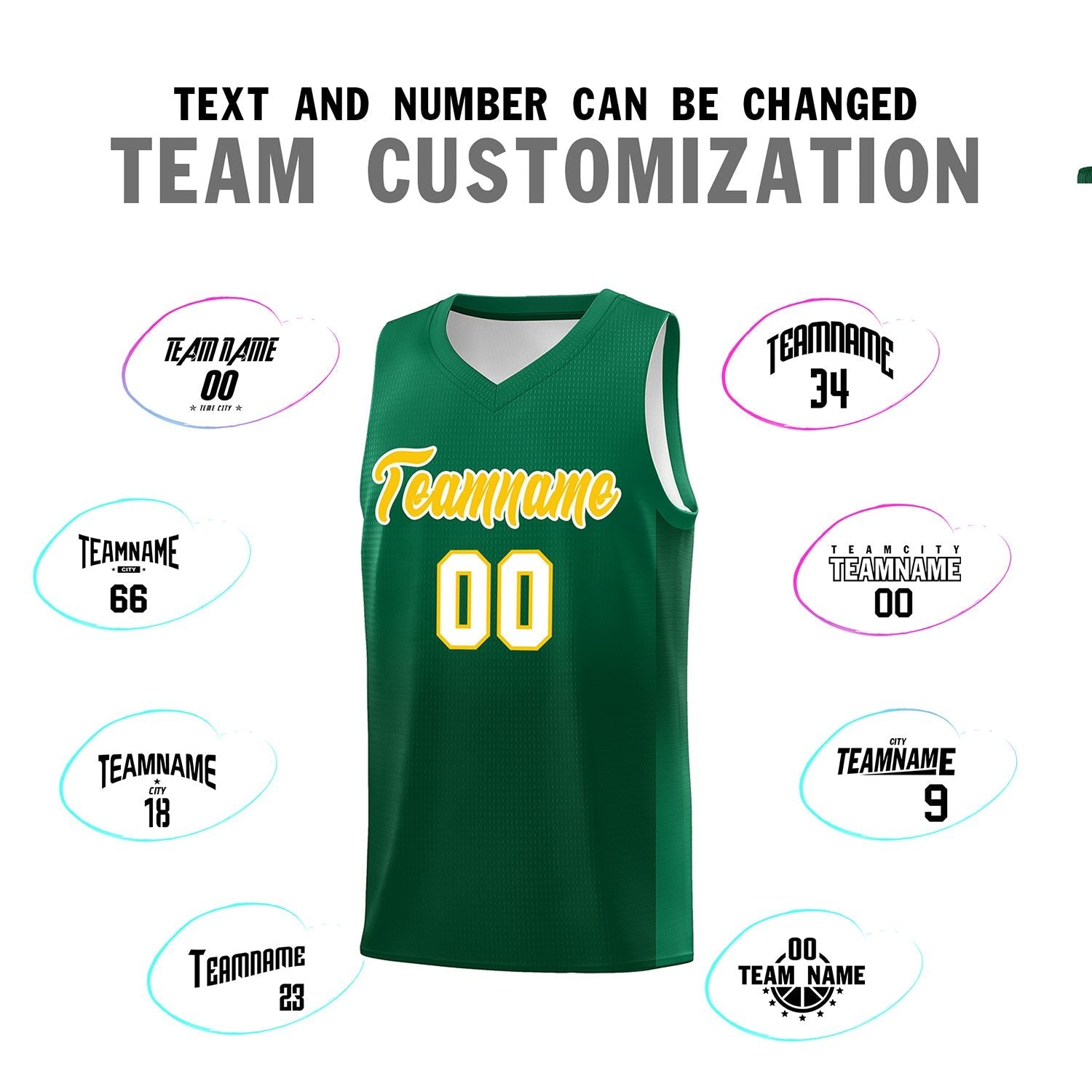 Custom Kelly Green Green Gradient Fashion Sets Sports Uniform Basketball Jersey