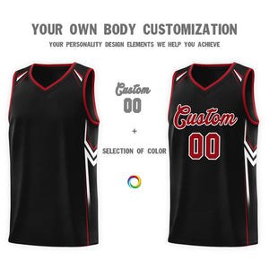 Custom Black Arrow Graffiti Pattern Sports Uniform Basketball Jersey