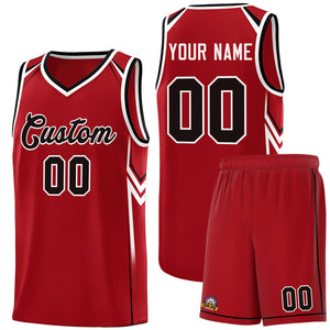 Custom Red Arrow Graffiti Pattern Sports Uniform Basketball Jersey