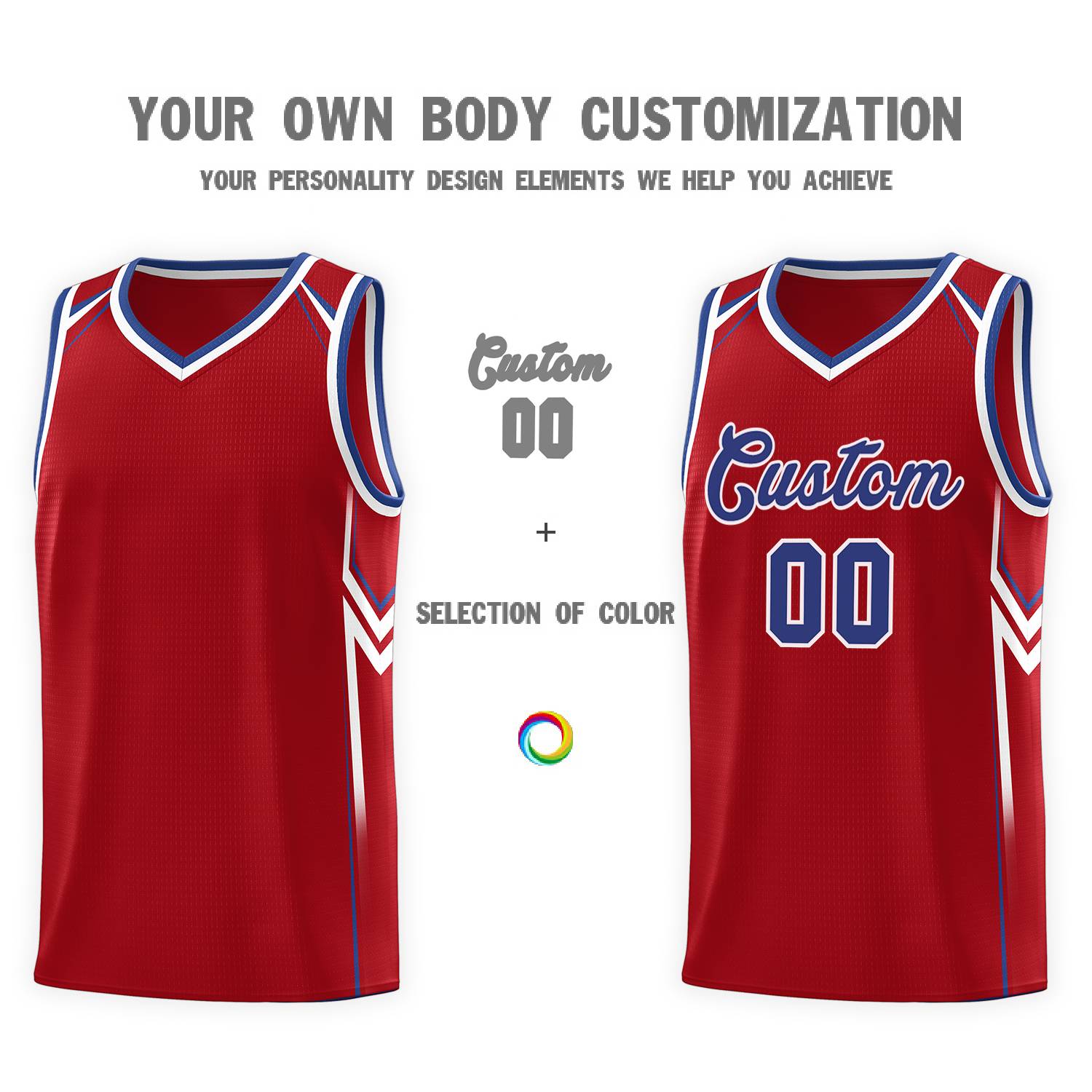 Custom Red Arrow Graffiti Pattern Sports Uniform Basketball Jersey