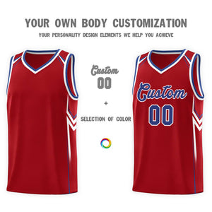 Custom Red Arrow Graffiti Pattern Sports Uniform Basketball Jersey