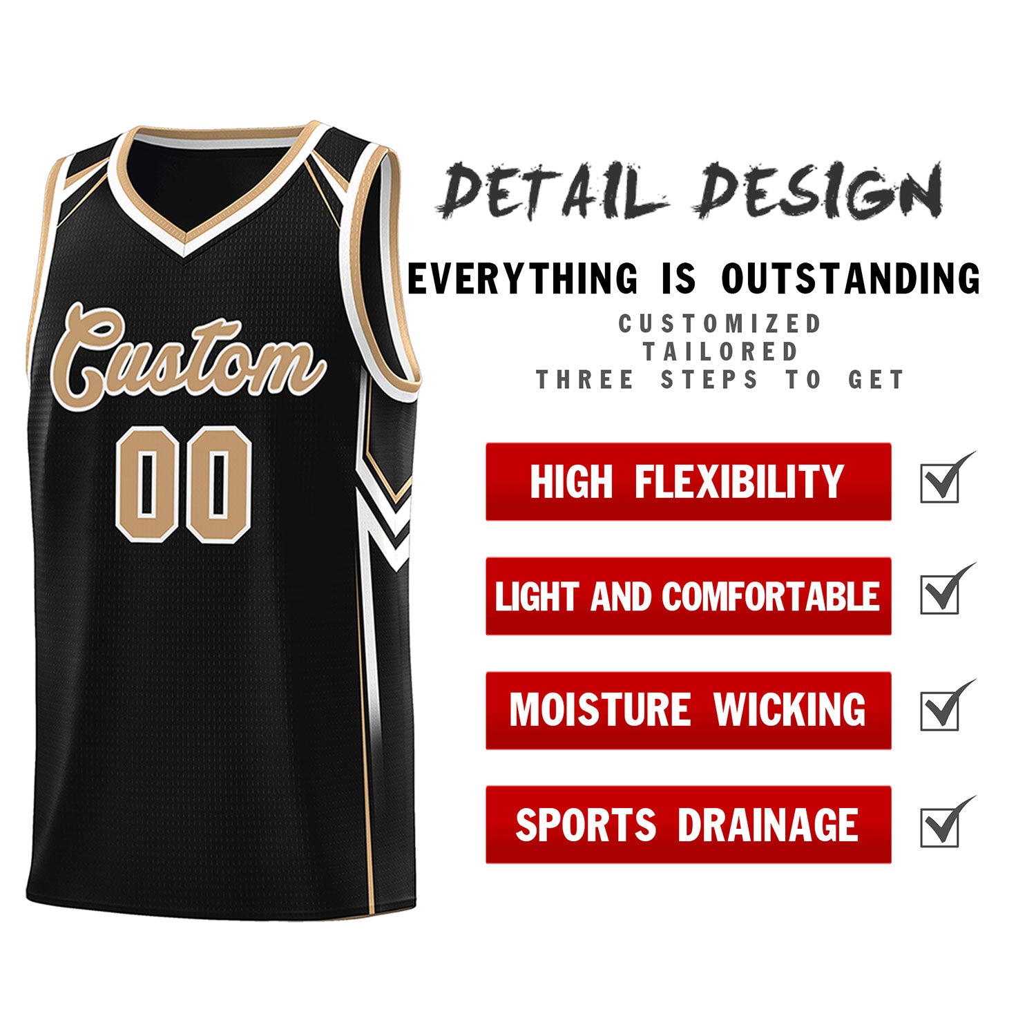 Custom Black Arrow Graffiti Pattern Sports Uniform Basketball Jersey