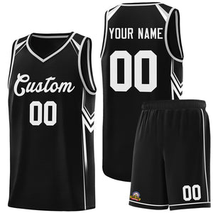 Custom Black Arrow Graffiti Pattern Sports Uniform Basketball Jersey