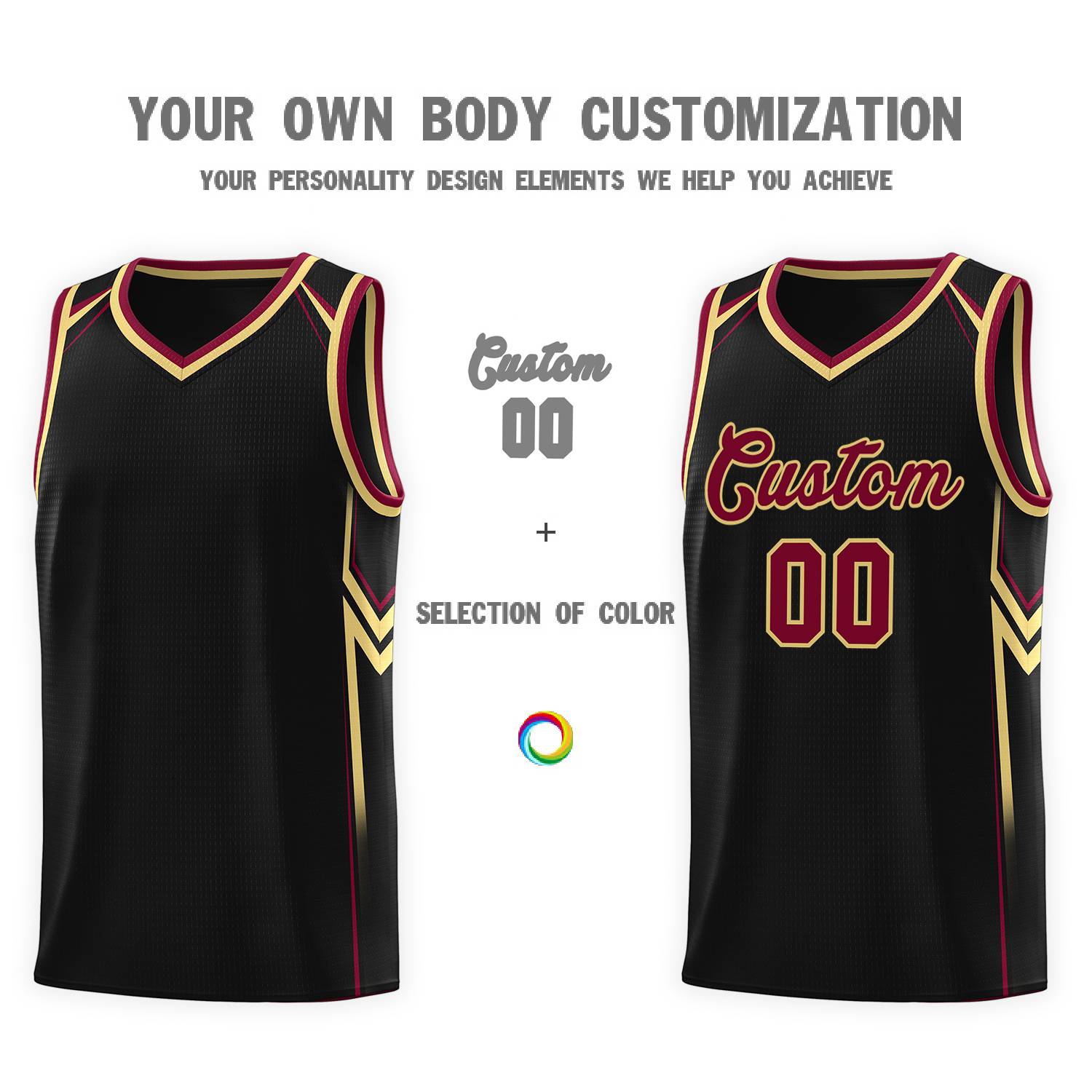 Custom Black Arrow Graffiti Pattern Sports Uniform Basketball Jersey