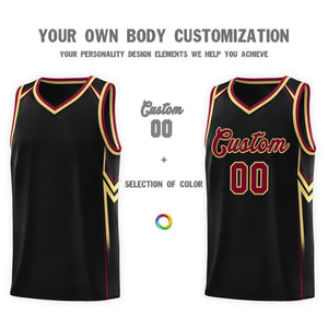 Custom Black Arrow Graffiti Pattern Sports Uniform Basketball Jersey