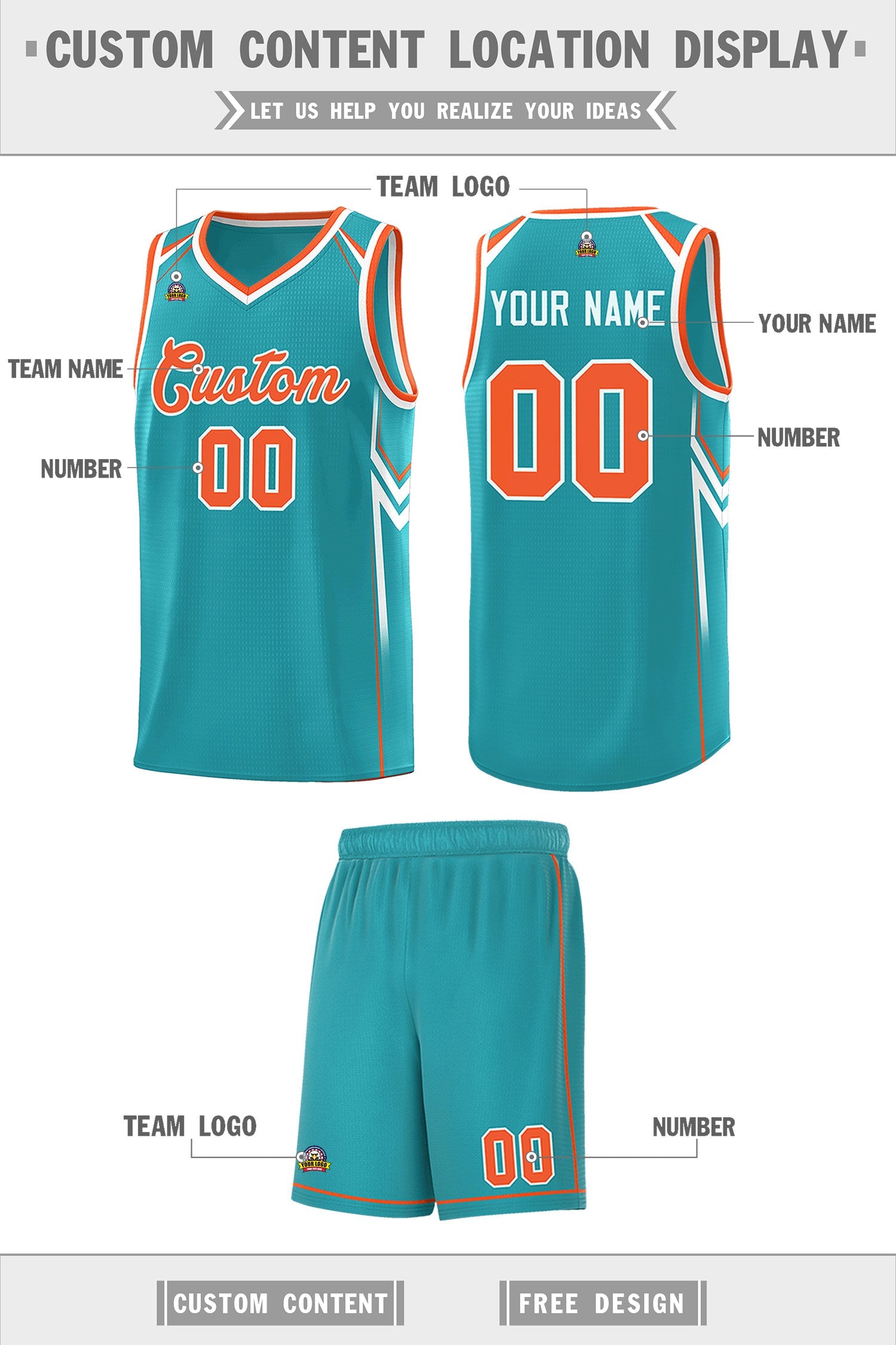 Custom Aqua Arrow Graffiti Pattern Sports Uniform Basketball Jersey