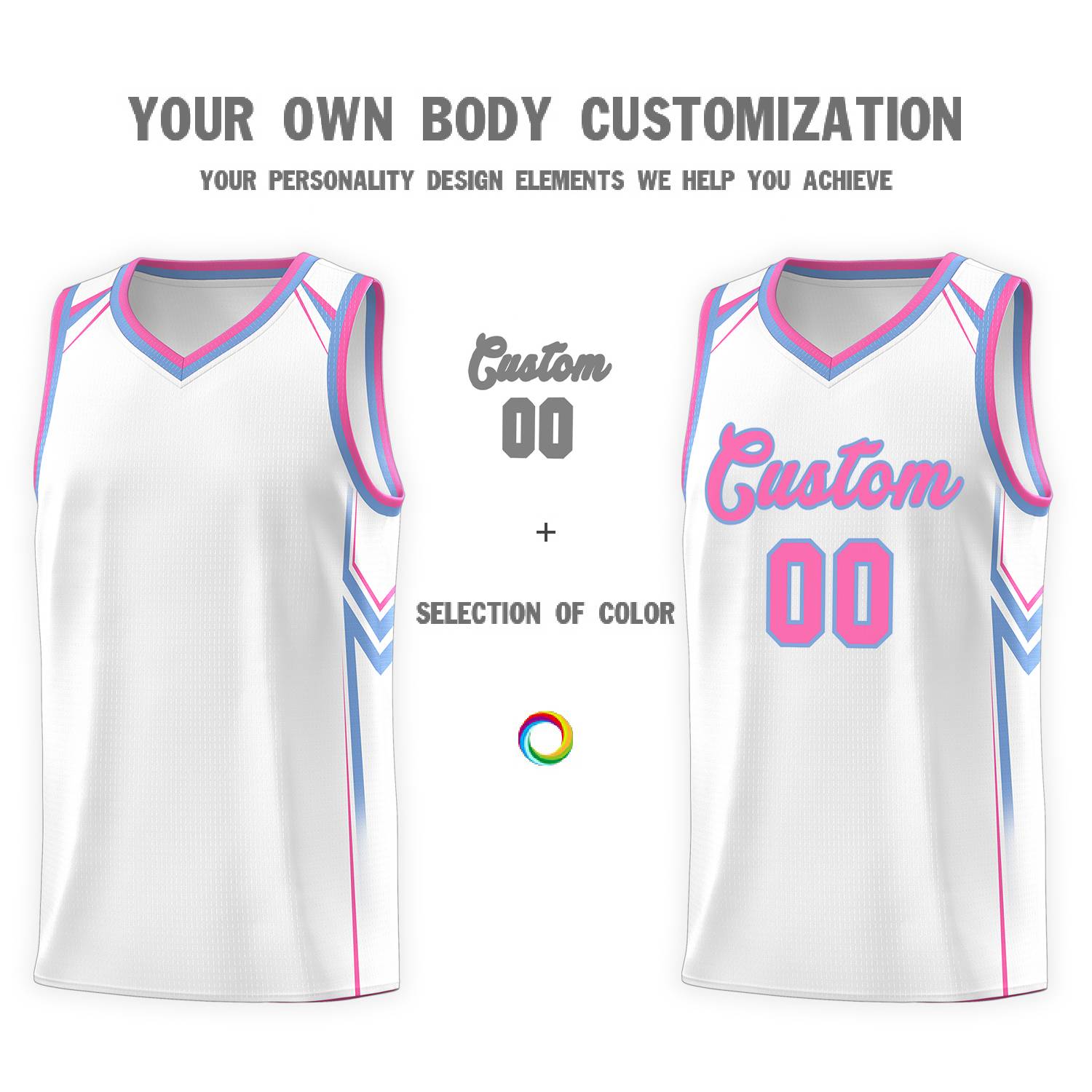 Custom White Arrow Graffiti Pattern Sports Uniform Basketball Jersey