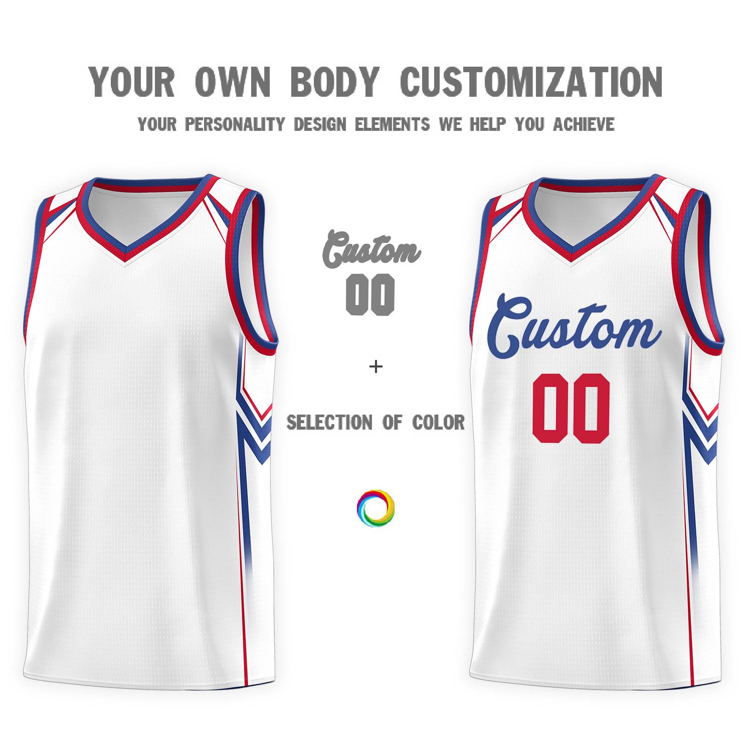 Custom White Arrow Graffiti Pattern Sports Uniform Basketball Jersey