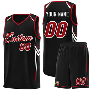 Custom Black Arrow Graffiti Pattern Sports Uniform Basketball Jersey