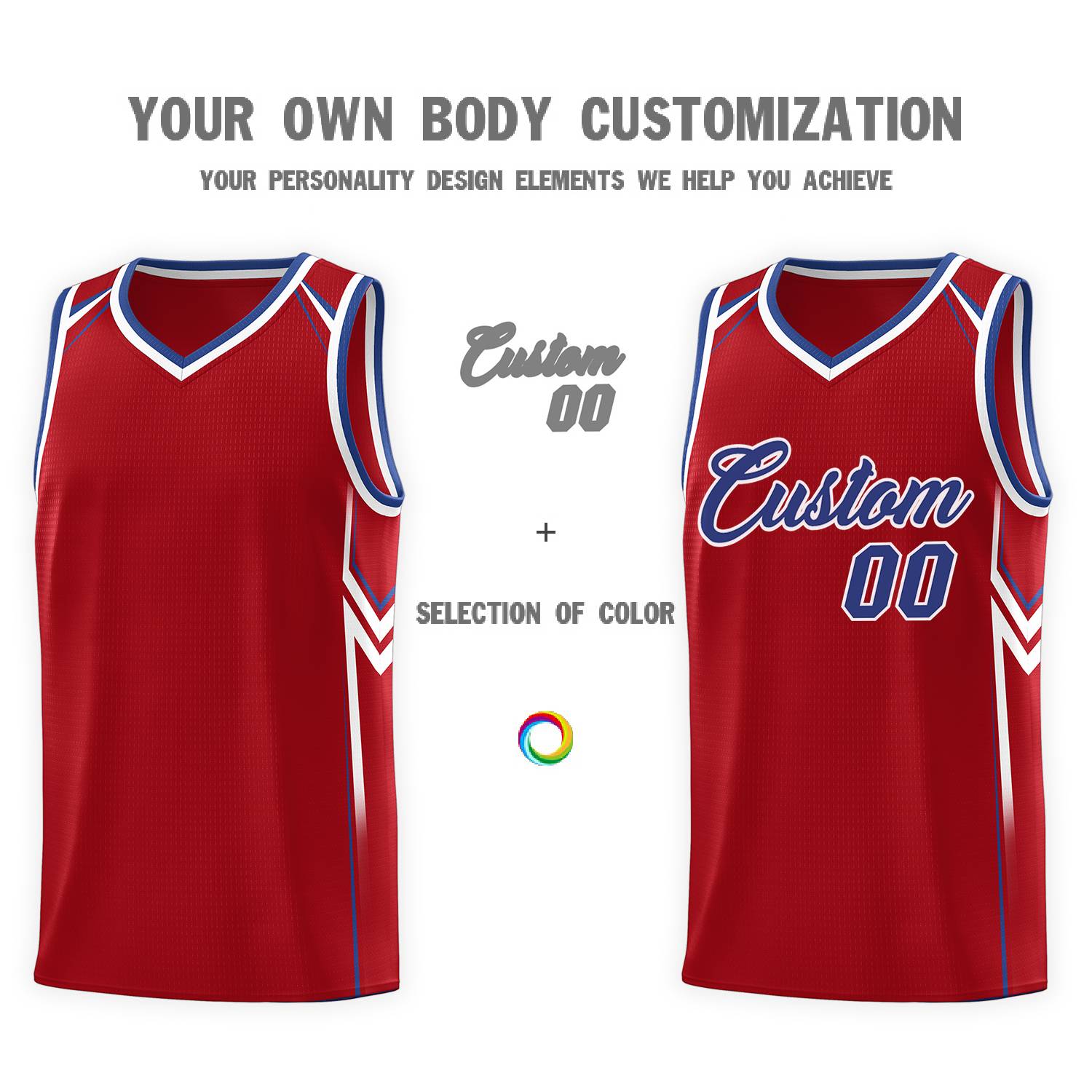 Custom Red Arrow Graffiti Pattern Sports Uniform Basketball Jersey