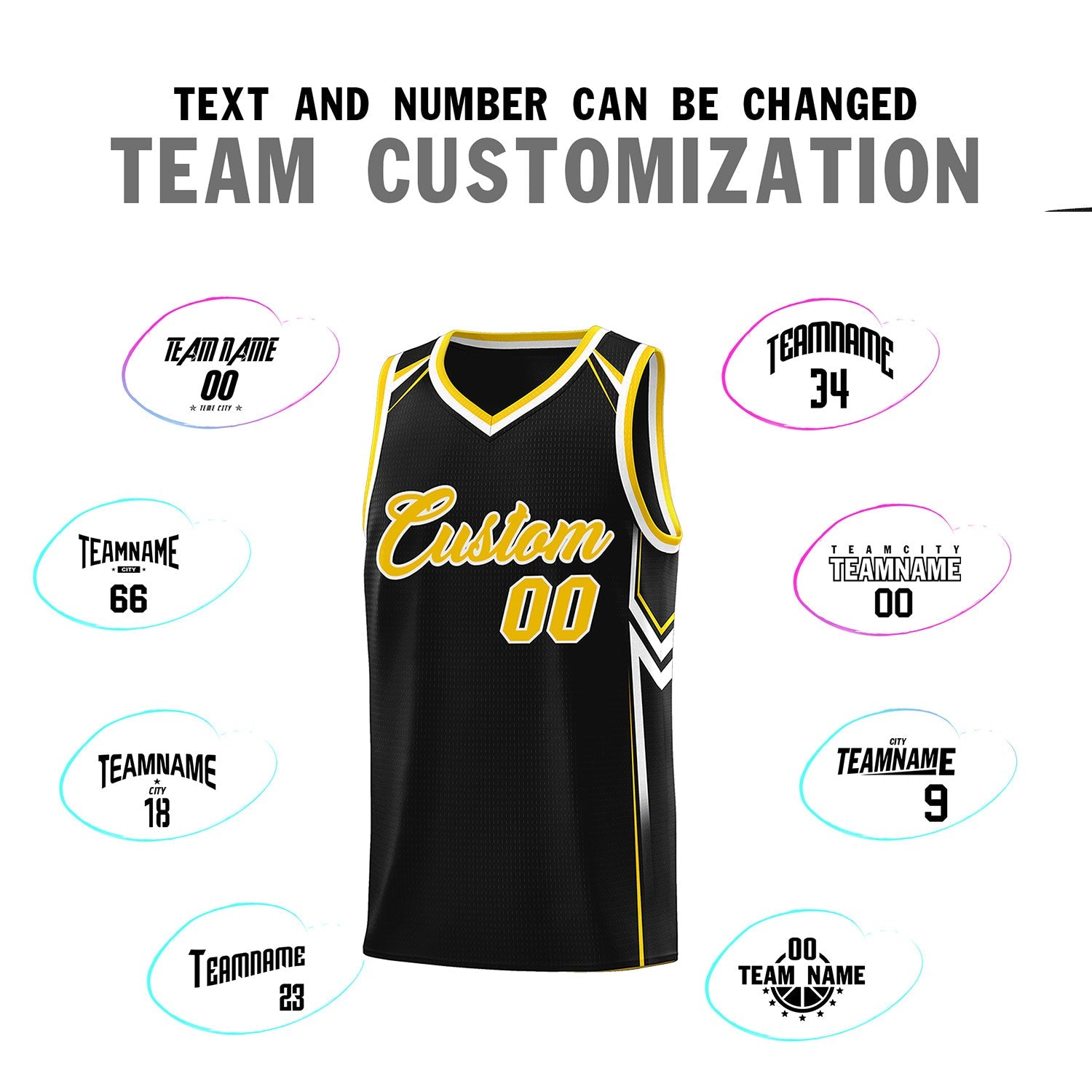 Custom Black Arrow Graffiti Pattern Sports Uniform Basketball Jersey