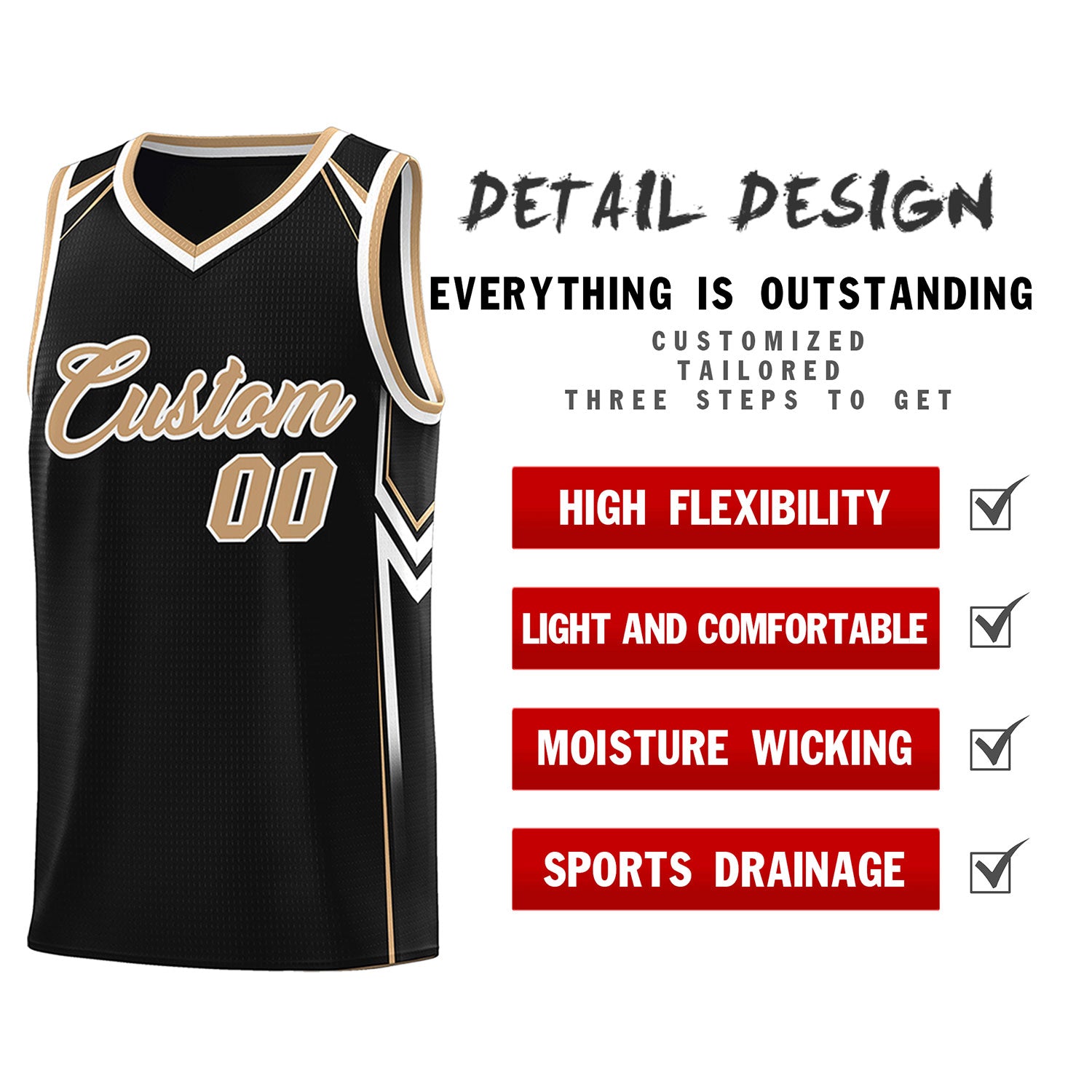 Custom Black Arrow Graffiti Pattern Sports Uniform Basketball Jersey