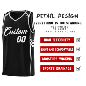 Custom Black Arrow Graffiti Pattern Sports Uniform Basketball Jersey