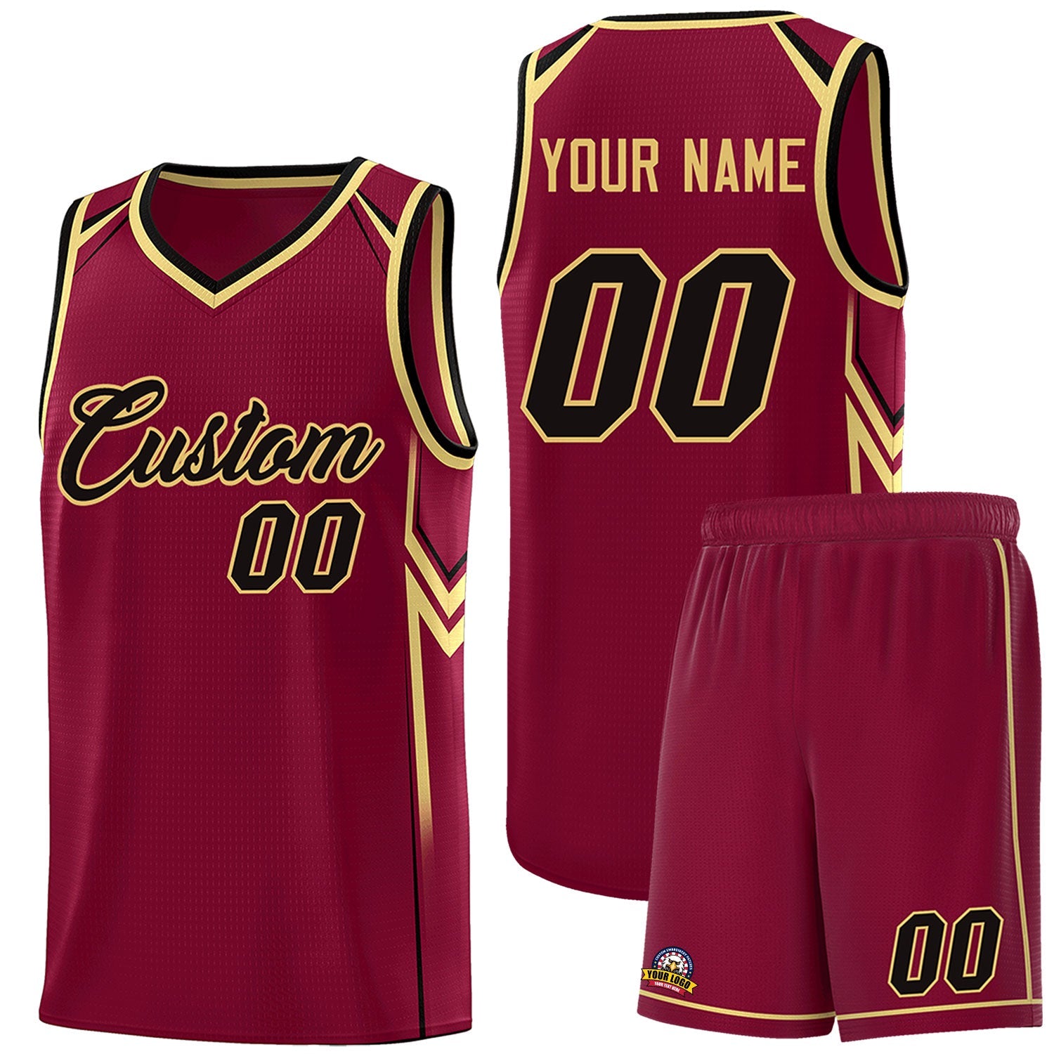 Custom Crimson Arrow Graffiti Pattern Sports Uniform Basketball Jersey