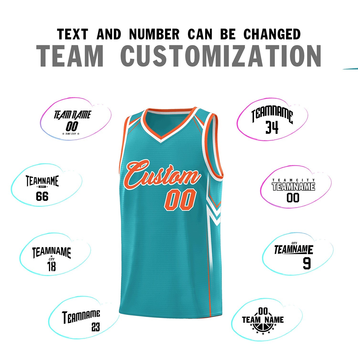 Custom Aqua Arrow Graffiti Pattern Sports Uniform Basketball Jersey