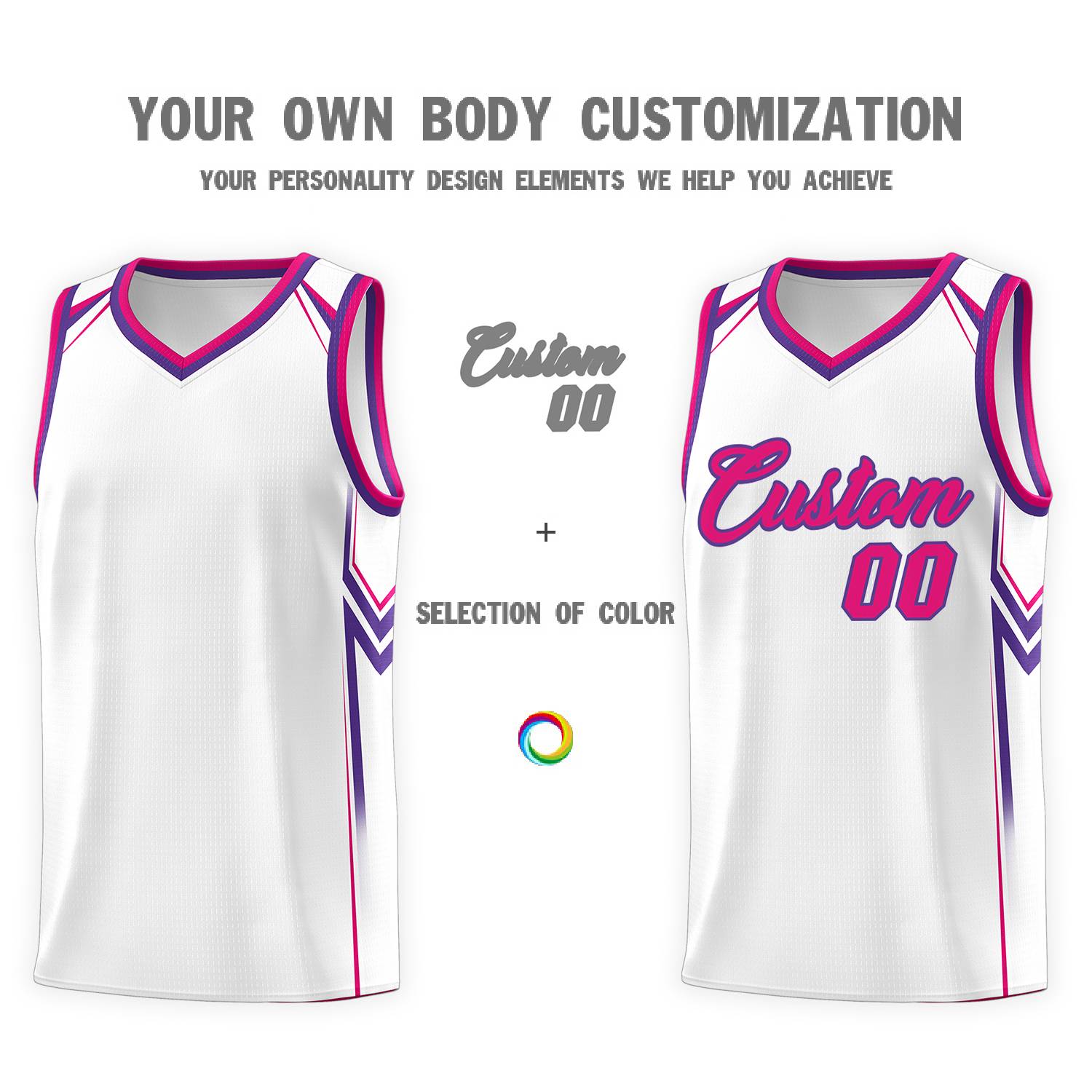 Custom White Arrow Graffiti Pattern Sports Uniform Basketball Jersey