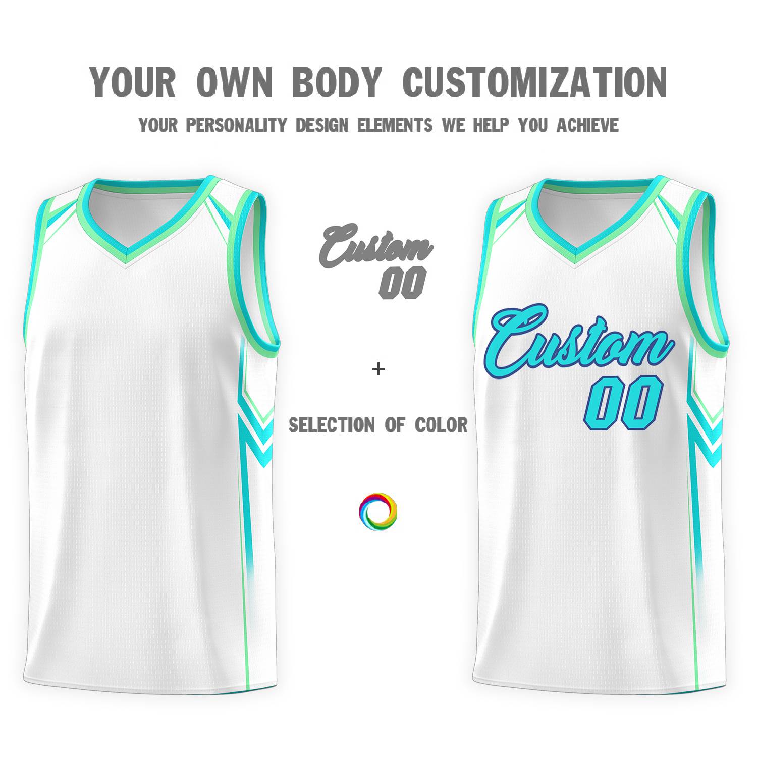 Custom White Arrow Graffiti Pattern Sports Uniform Basketball Jersey