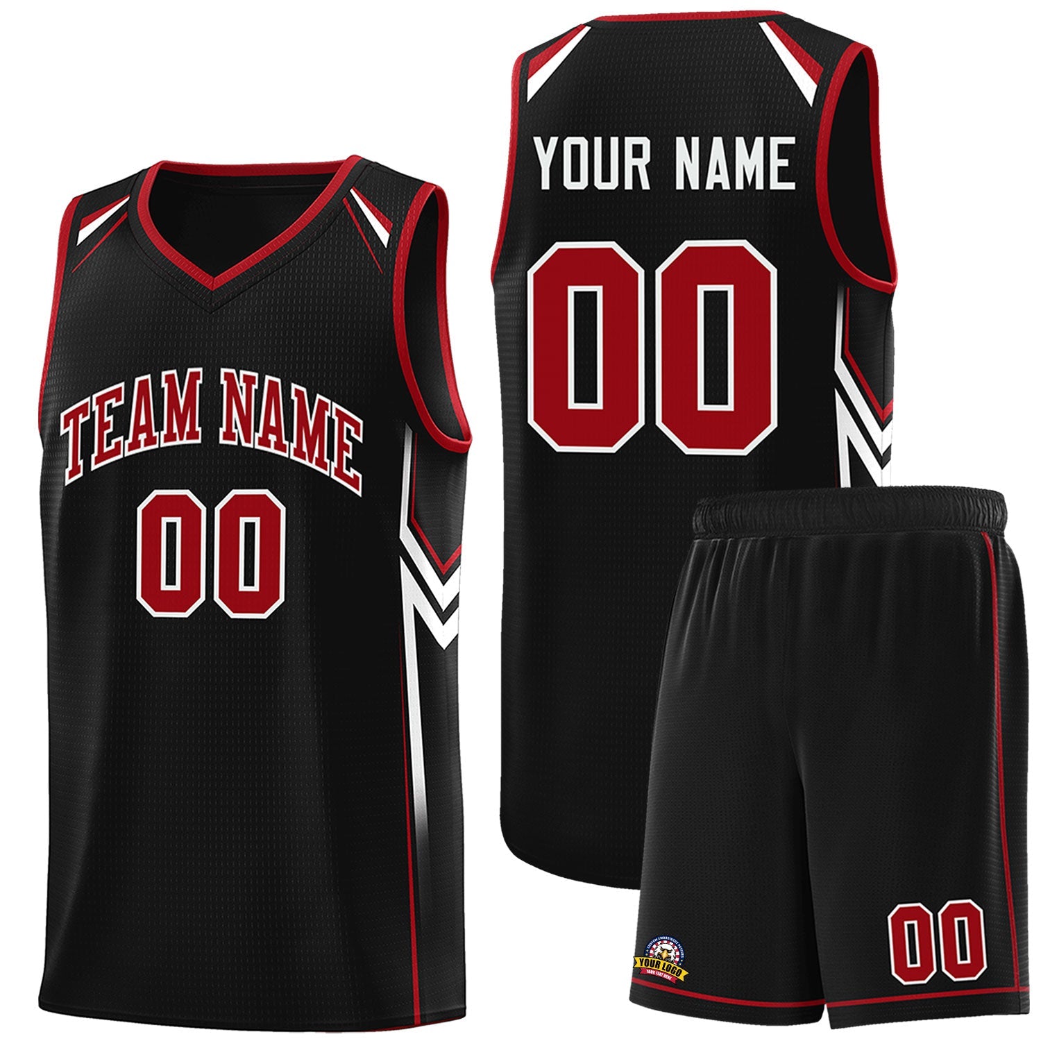 Custom Black Arrow Graffiti Pattern Sports Uniform Basketball Jersey