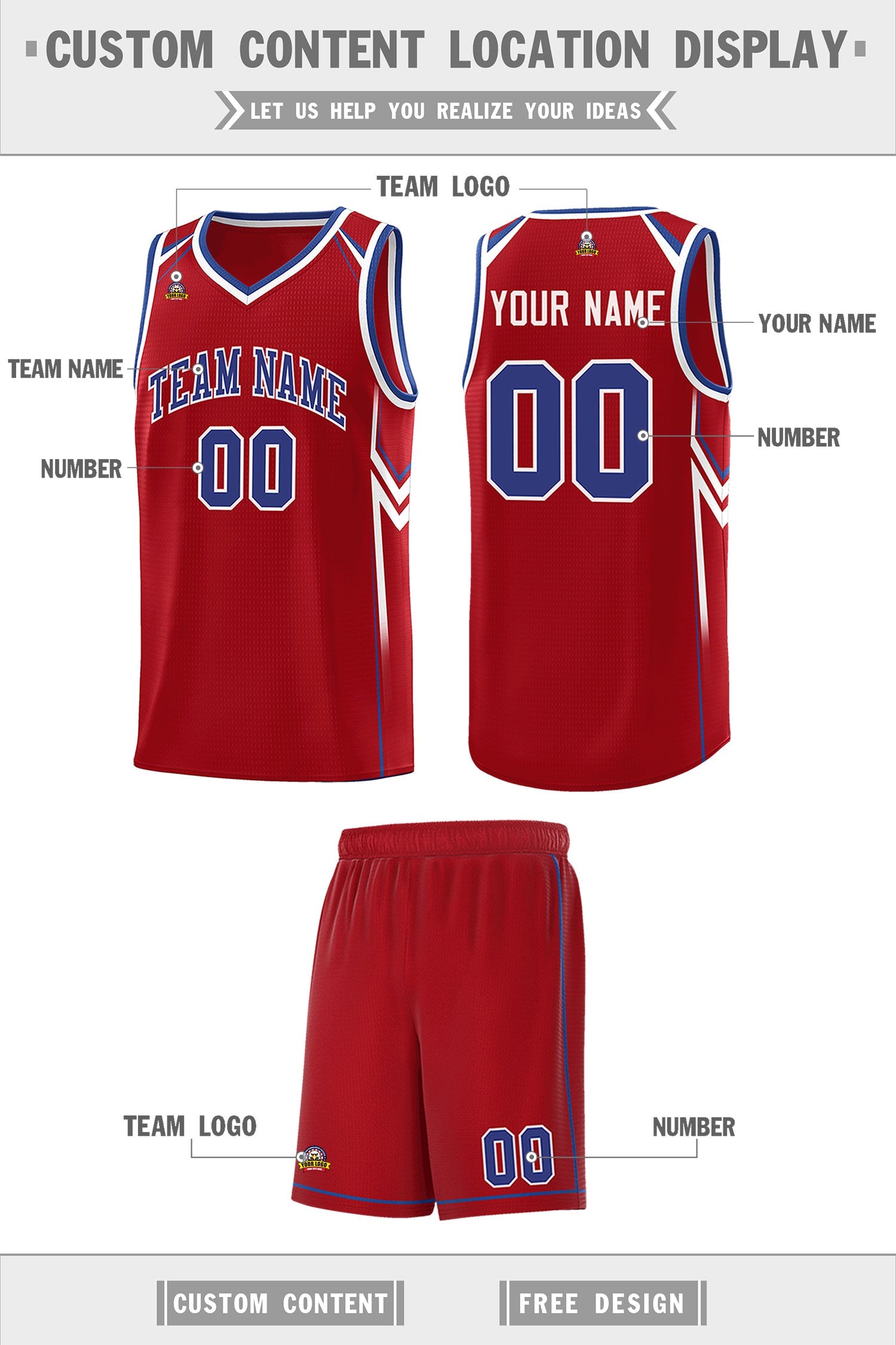 Custom Red Arrow Graffiti Pattern Sports Uniform Basketball Jersey