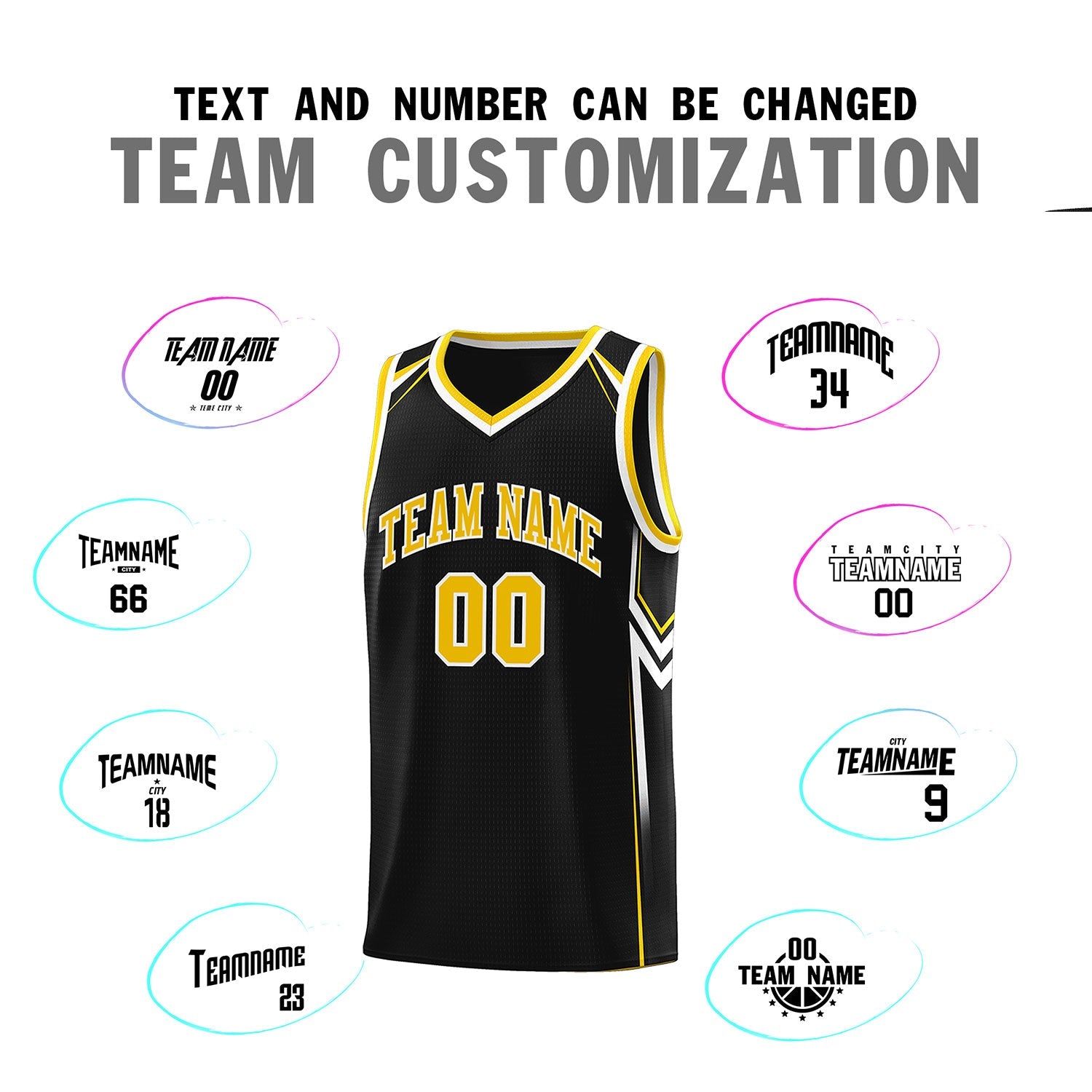 Custom Black Arrow Graffiti Pattern Sports Uniform Basketball Jersey