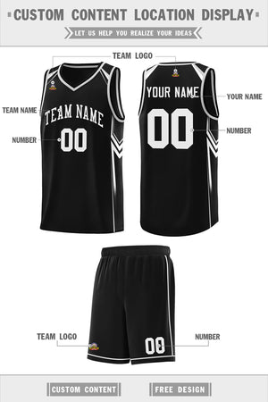 Custom Black Arrow Graffiti Pattern Sports Uniform Basketball Jersey