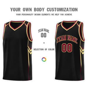 Custom Black Arrow Graffiti Pattern Sports Uniform Basketball Jersey