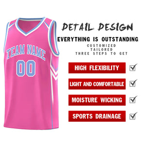 Custom Pink Arrow Graffiti Pattern Sports Uniform Basketball Jersey