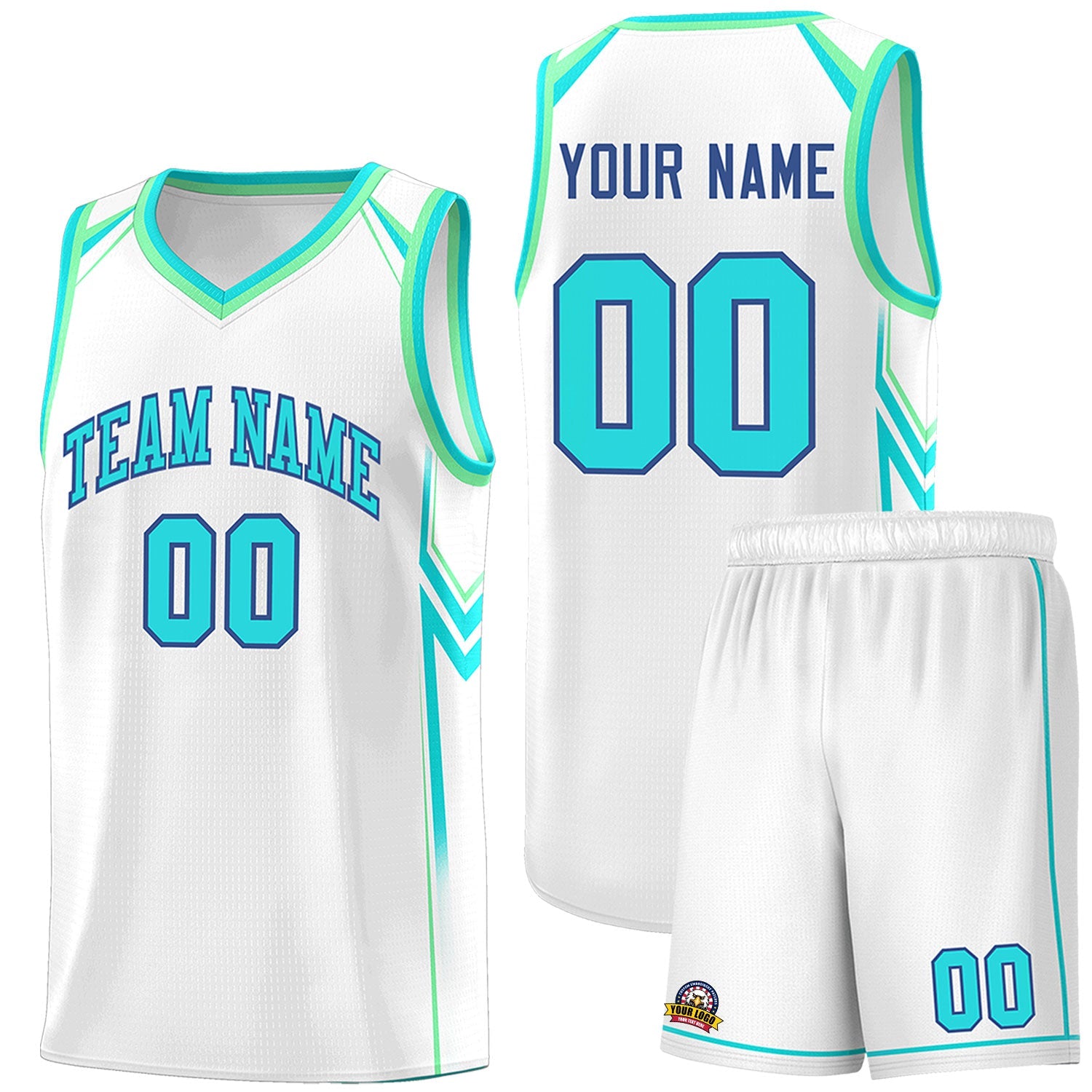 Custom White Arrow Graffiti Pattern Sports Uniform Basketball Jersey