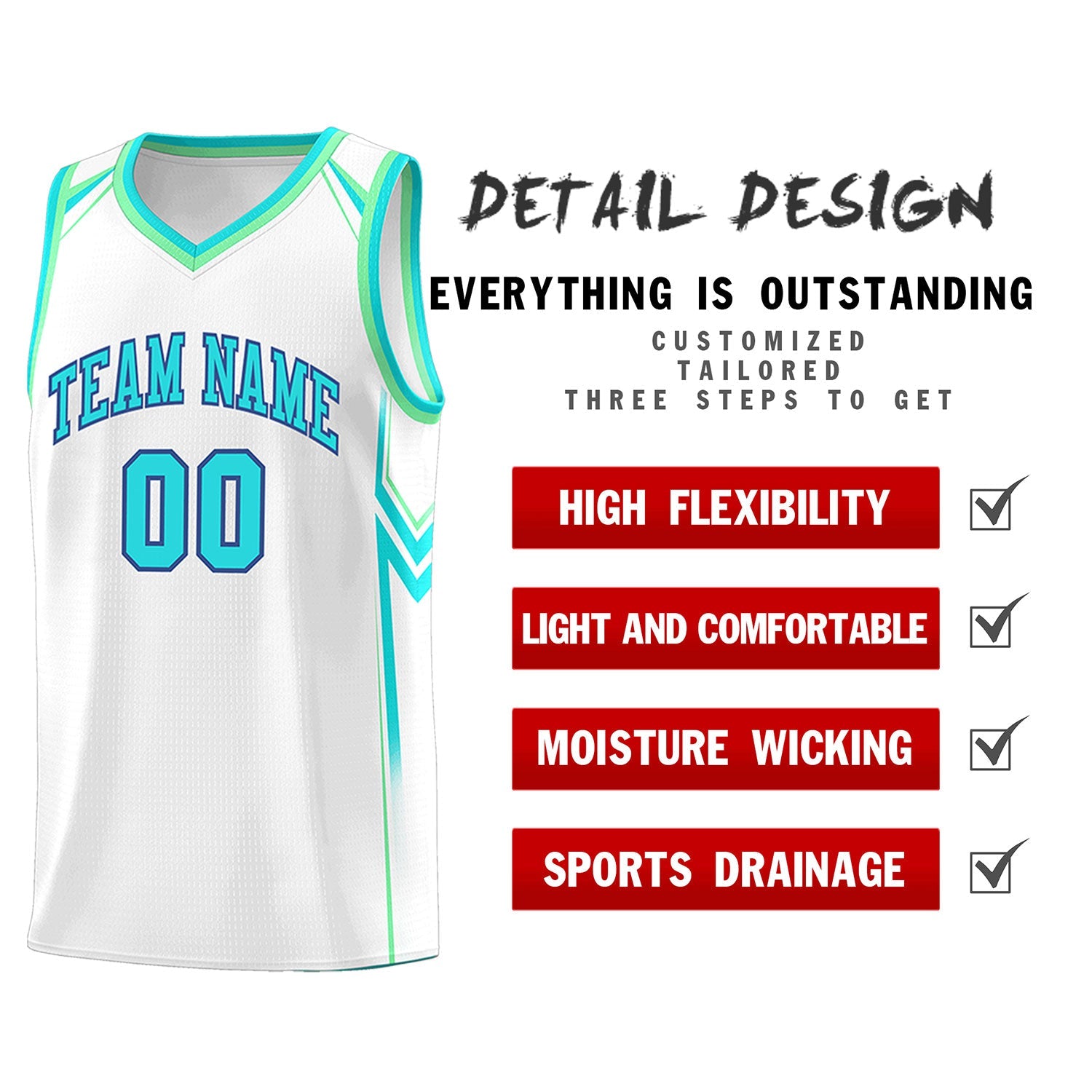 Custom White Arrow Graffiti Pattern Sports Uniform Basketball Jersey