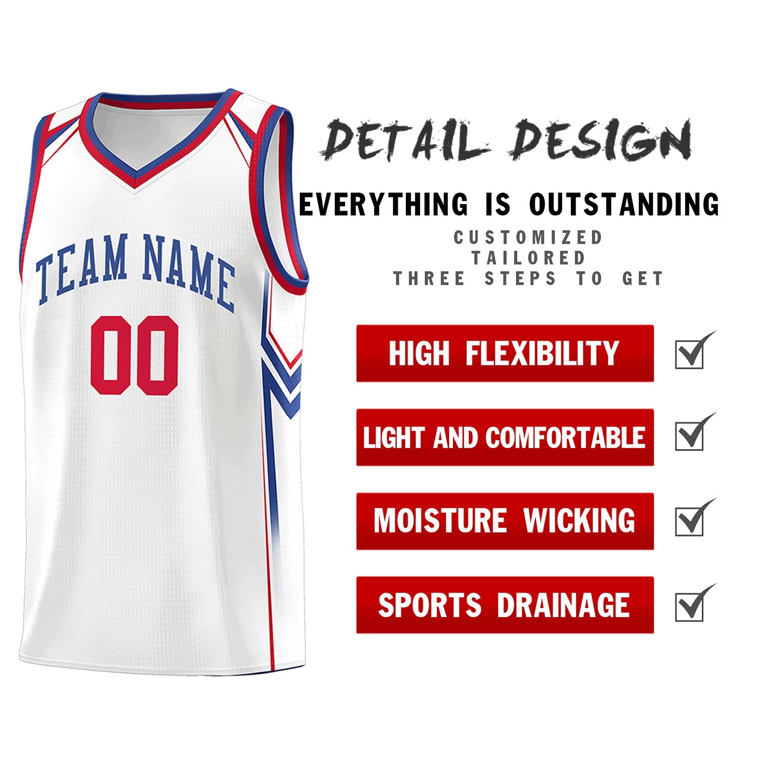 Custom White Arrow Graffiti Pattern Sports Uniform Basketball Jersey