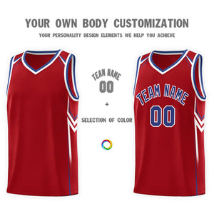 Custom Red Arrow Graffiti Pattern Sports Uniform Basketball Jersey