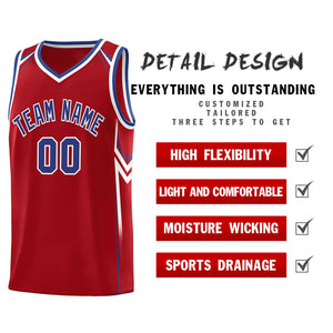 Custom Red Arrow Graffiti Pattern Sports Uniform Basketball Jersey