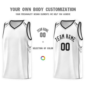 Custom White Arrow Graffiti Pattern Sports Uniform Basketball Jersey