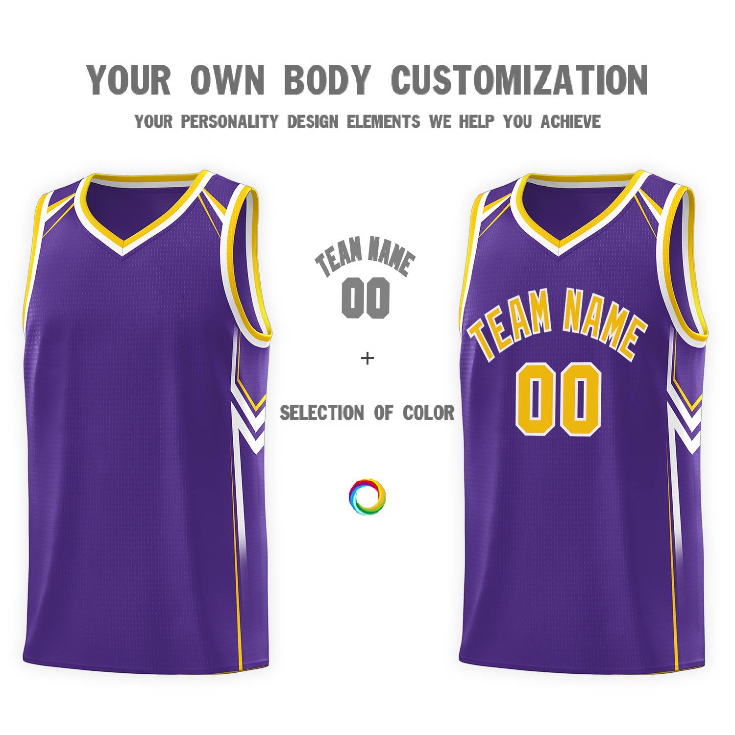 Custom Purple Arrow Graffiti Pattern Sports Uniform Basketball Jersey