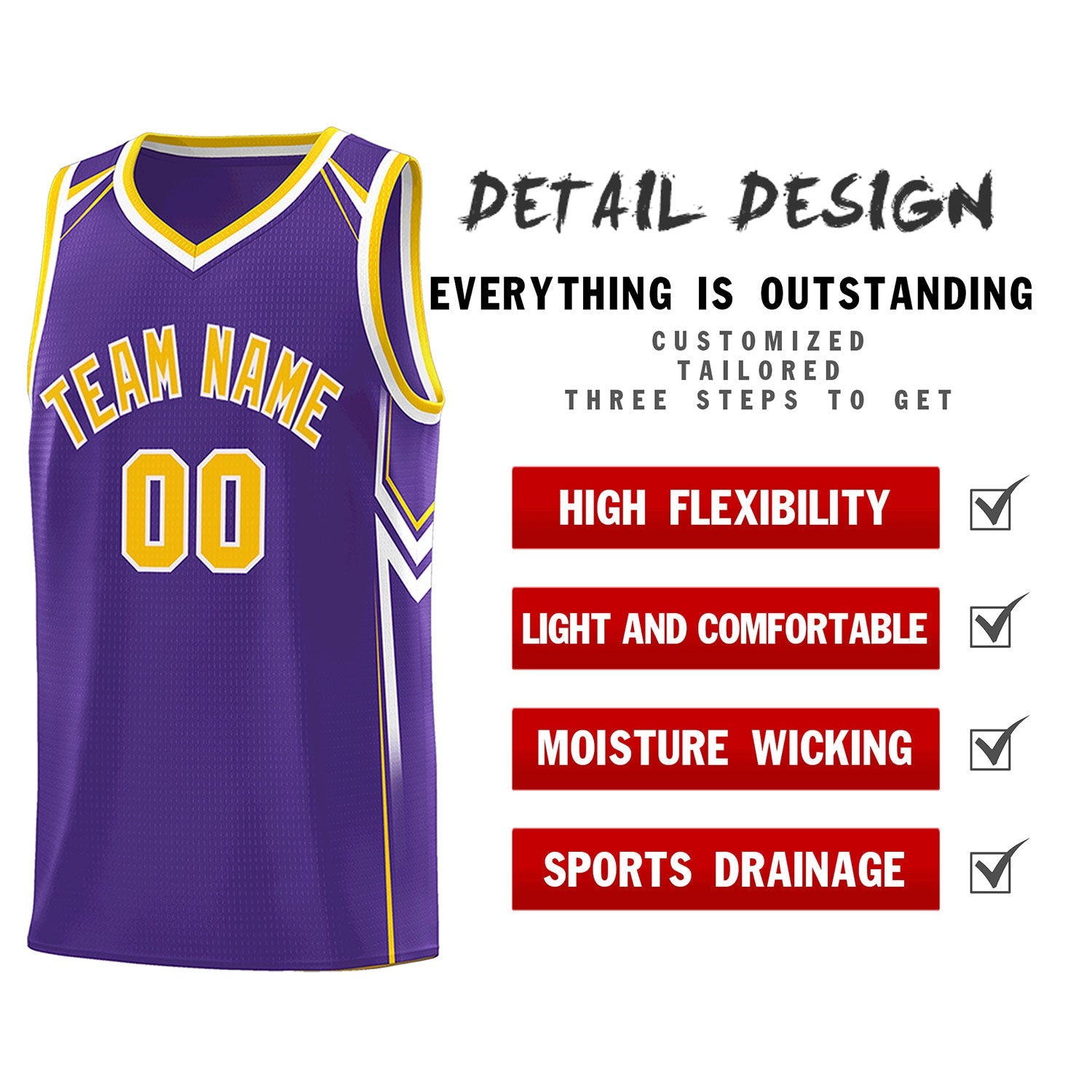 Custom Purple Arrow Graffiti Pattern Sports Uniform Basketball Jersey