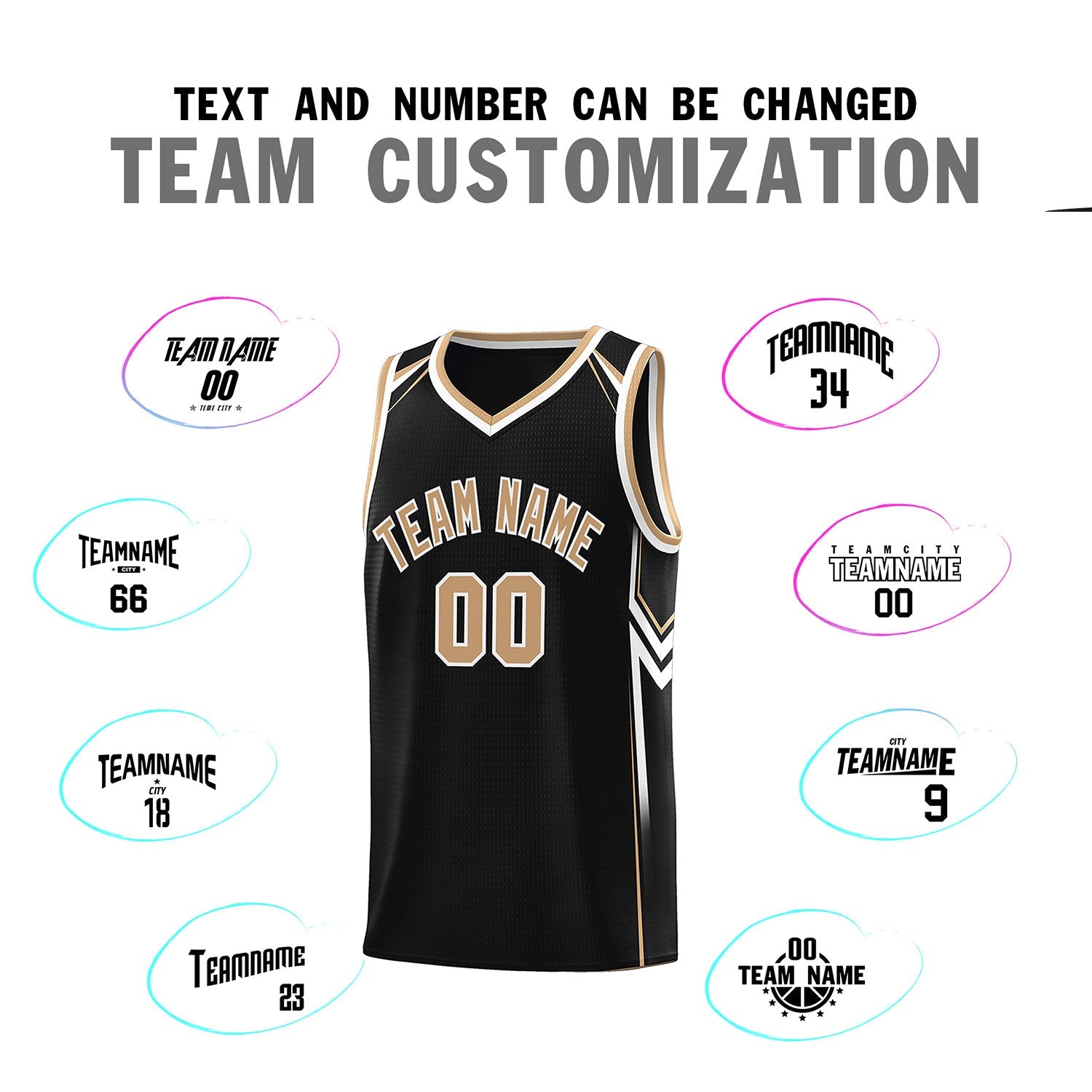 Custom Black Arrow Graffiti Pattern Sports Uniform Basketball Jersey