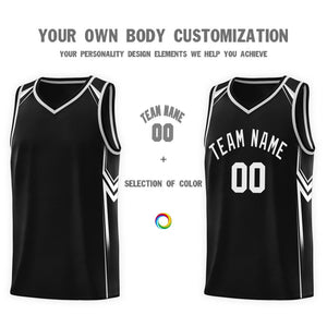 Custom Black Arrow Graffiti Pattern Sports Uniform Basketball Jersey