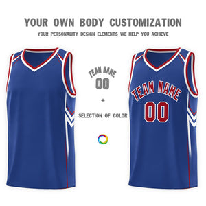 Custom Royal Arrow Graffiti Pattern Sports Uniform Basketball Jersey