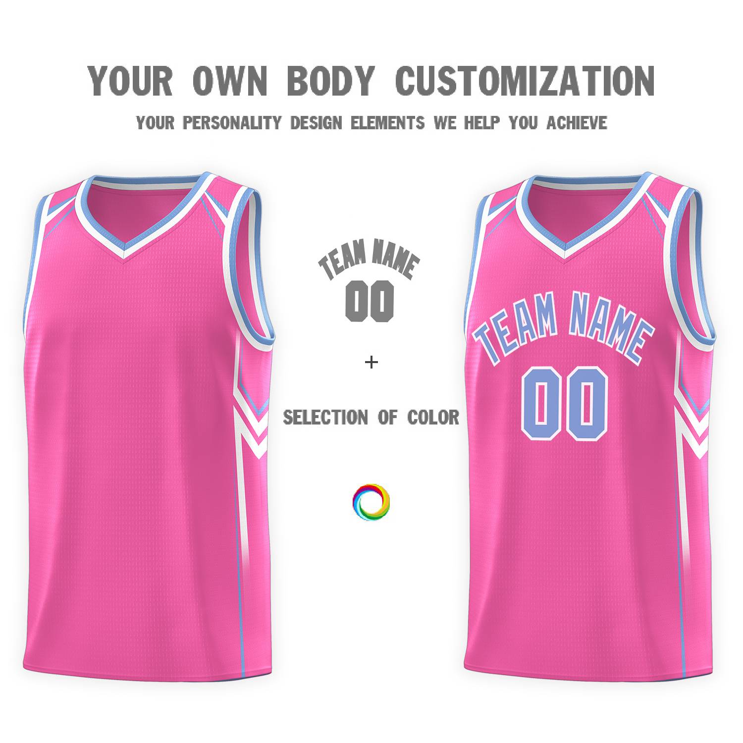 Custom Pink Arrow Graffiti Pattern Sports Uniform Basketball Jersey