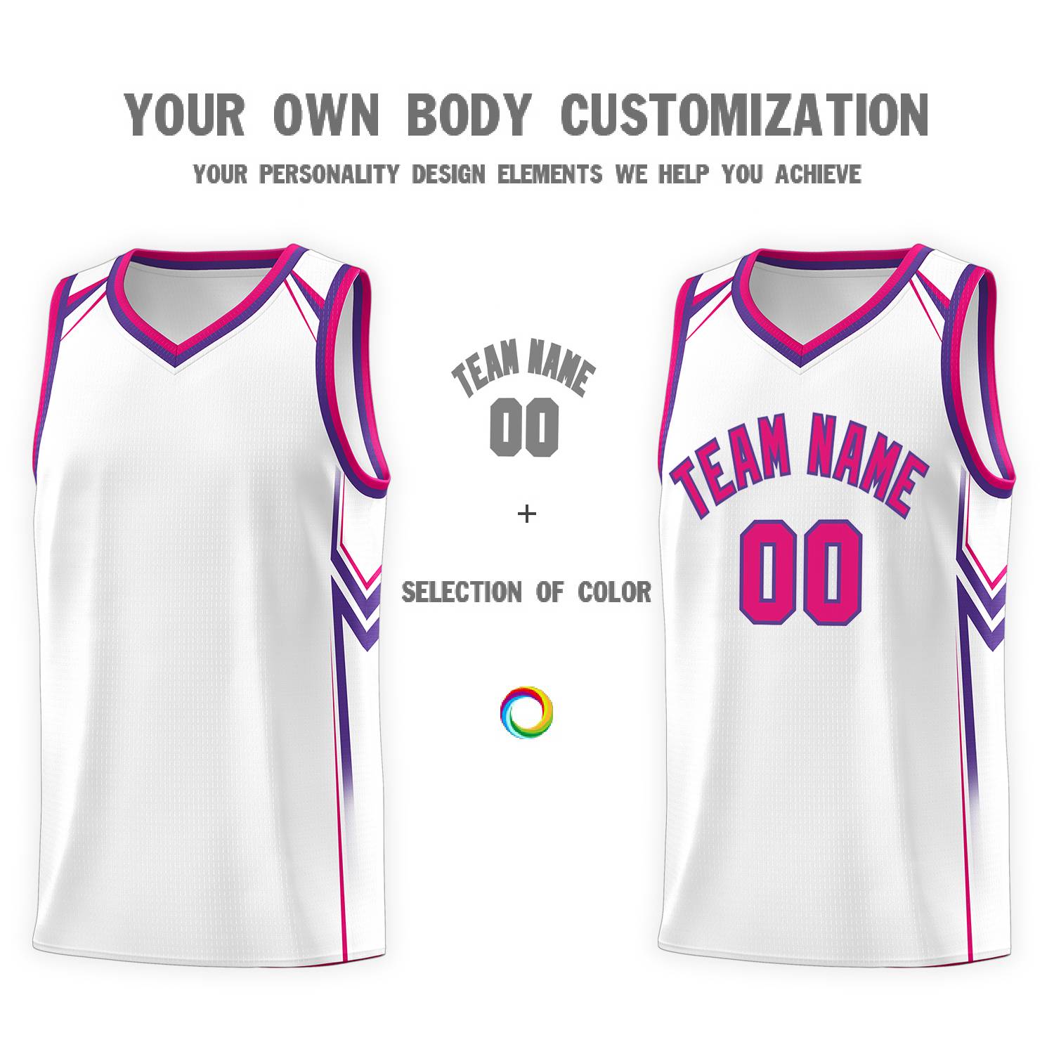 Custom White Arrow Graffiti Pattern Sports Uniform Basketball Jersey