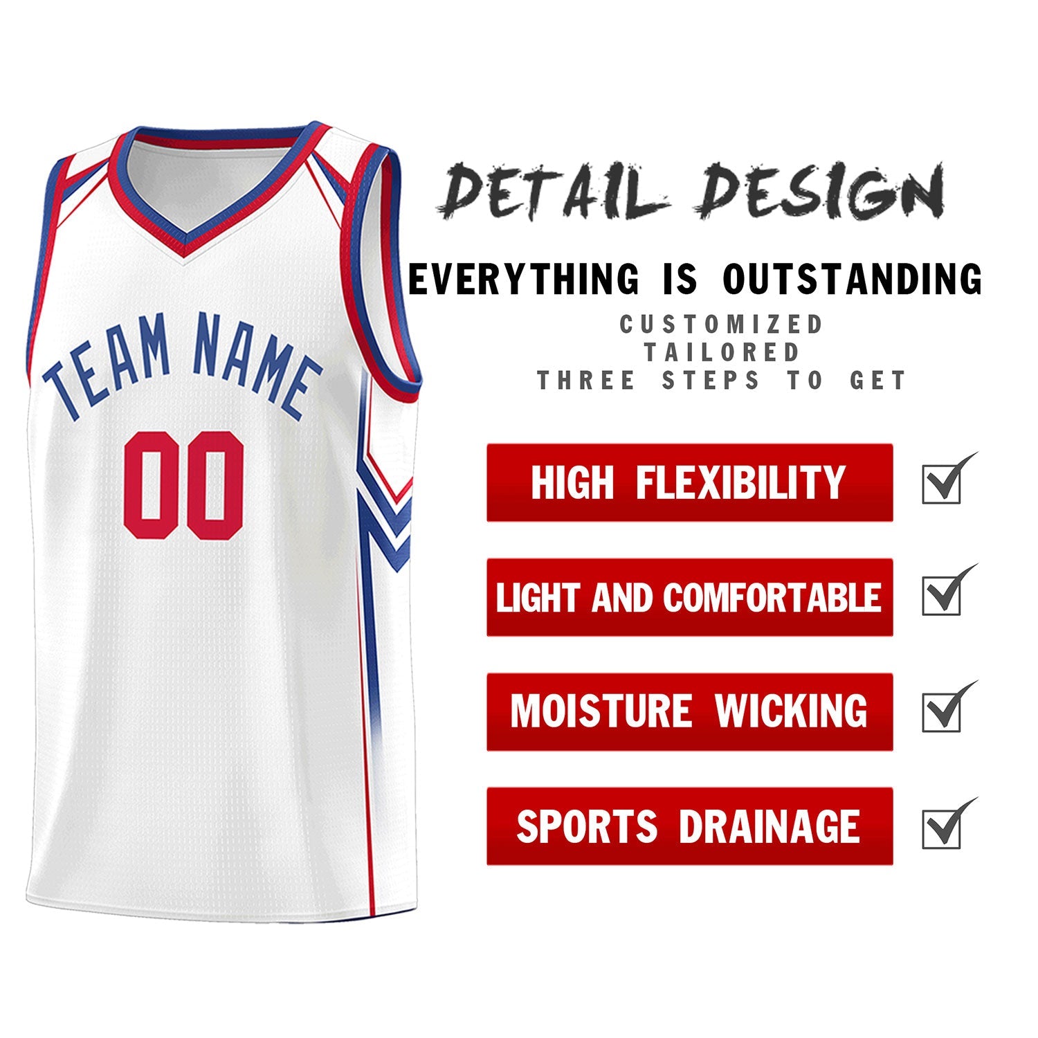 Custom White Arrow Graffiti Pattern Sports Uniform Basketball Jersey