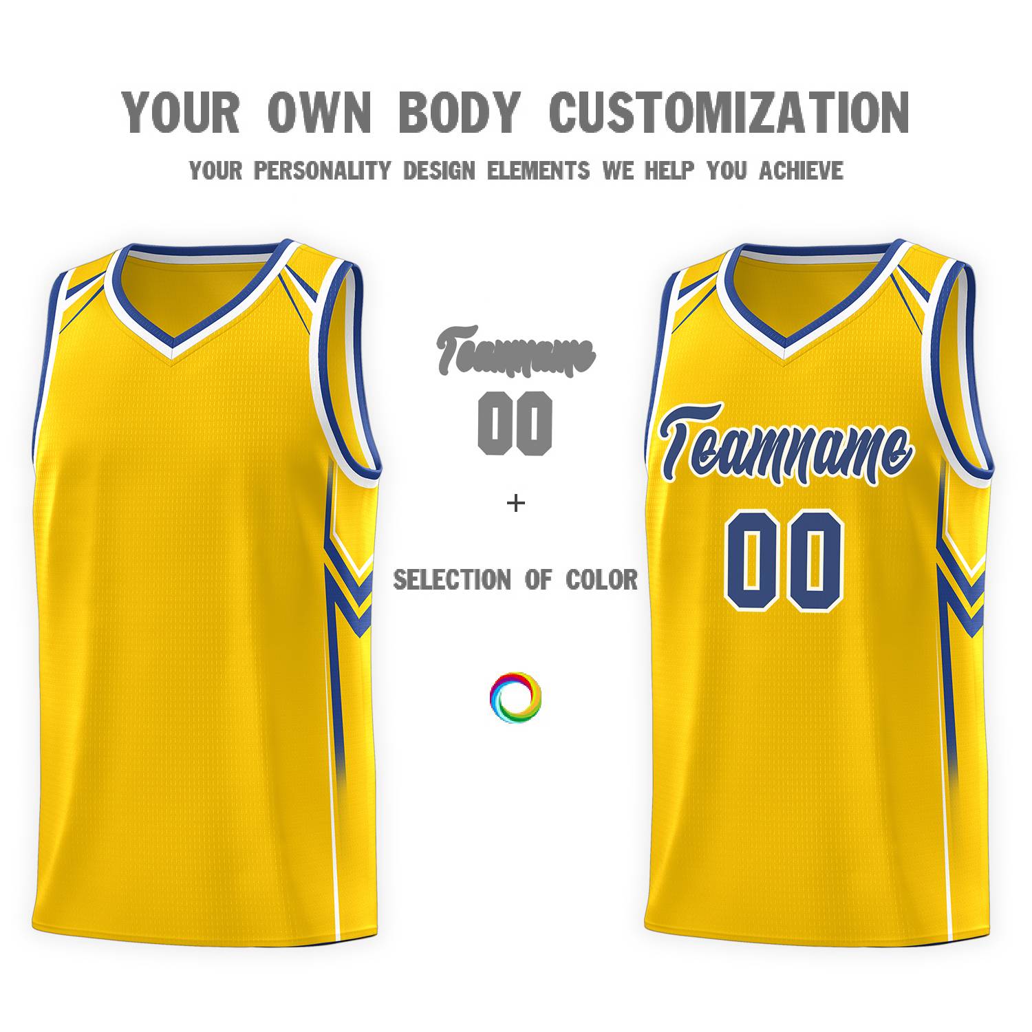 Custom Gold Arrow Graffiti Pattern Sports Uniform Basketball Jersey